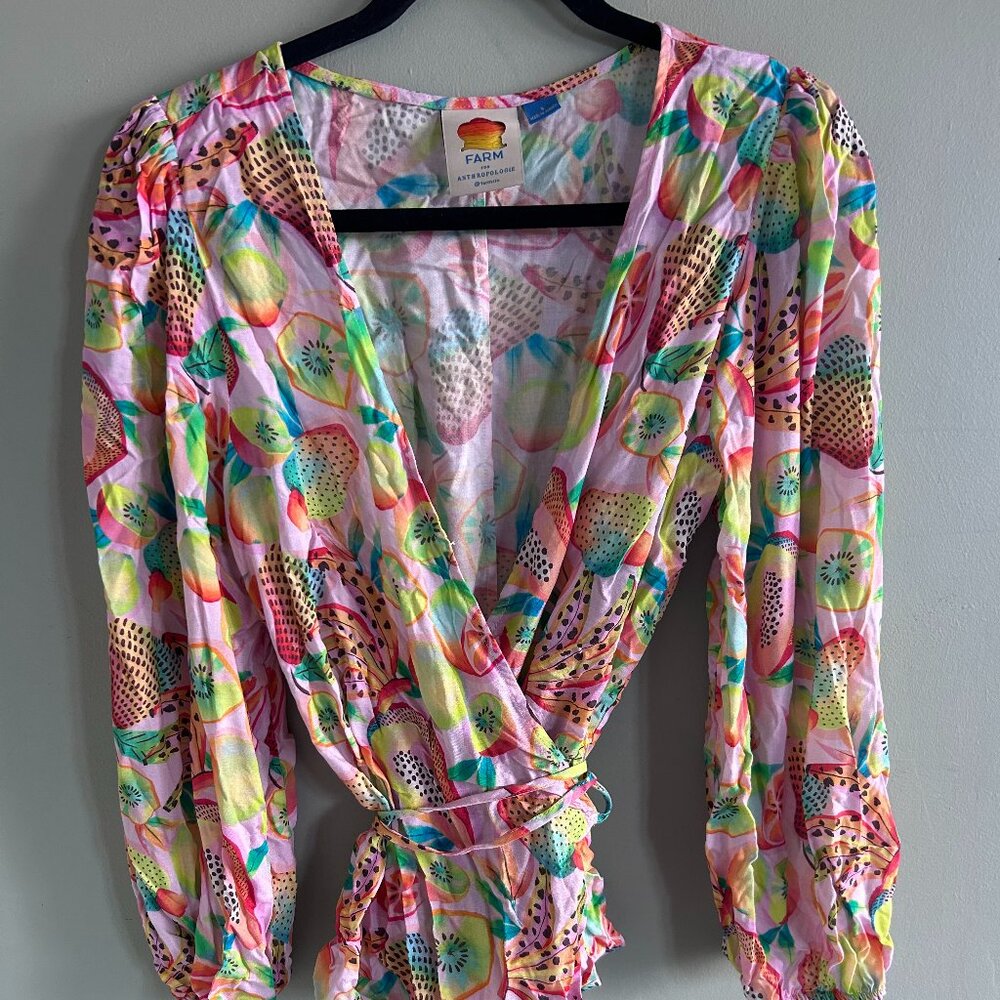Farm Rio Tropical Print Blouse - Picture 2 of 4